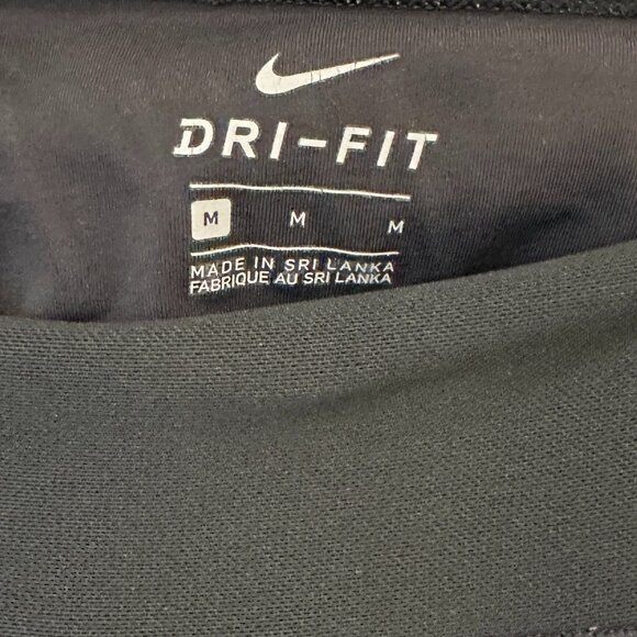 Nike Dri-FIT Black Mesh Panel Running Capri Leggings Size M - Picture 6 of 6